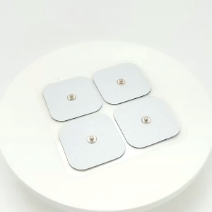 2Pcs 5x5cm Pad Elektroda Tens / Electrode Pads EM / Alat Pijat Electrode Pad