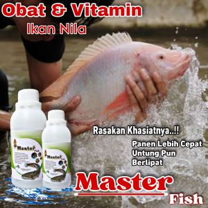 LA01 MASTER FISH VITAMIN IKAN NILA CEPAT BESAR PROBIOTIK OBAT PENGGEMUK IKAN AIR TAWAR ISI 500ML