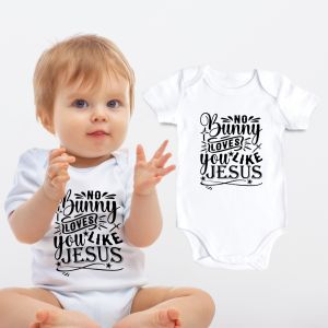 Baby Onesies PH Easter Baby Clothes Jesus 0-12 months Newborn Baby Boy Girl Cotton Statement Onesie