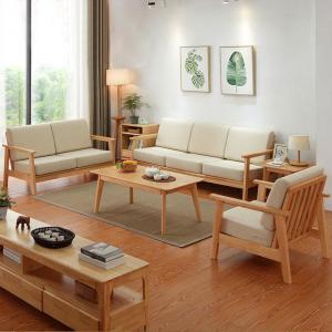 BOJIAJIAJU | Ghế Sofa Tách rời cho Không gian Nhỏ Gỗ Cứng