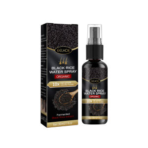 EELHOE Black Rice Water Spray Hair Growth Essence For Thicker Hair Organic Anti Hair Loss Fermented Rice Extract For Hair Growth Repairs Damage Restore Soft Hair For All Hair Types Fast Treatment Prevent Hair Thinning Dry Repair