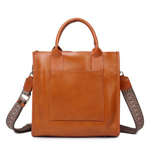 Royal Bagger Top-Handle Bags for Women Genuine Cow Leather Tote Bag Fashion Big Capacity Bucket Shoulder Crossbody Handbag 2330