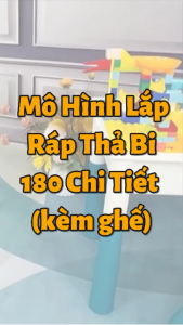 [Đồ chơi giáo dục] [Kèm 1 Ghế] 180 Miếng Đồ Chơi Lắp Ráp Đồ Chơi Khối Lăn Trượt Mô Hình Đồ Chơi Cho Trẻ Em