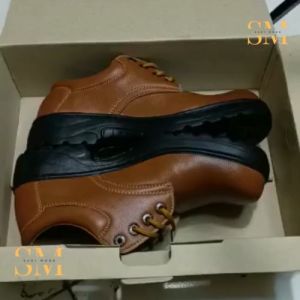 SEPATU SAFETY BOOTS LOW CUT KULIT SAPI UJUNG BESI TERBARU SEPATU KERJA LAPANGAN DINAS PROYEK KITCHEN DAN KERJA LAPANGAN