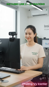 LamKa Shop: Webcam Insta360 Link 2 & Link 2Pro 4K AI Cảm Biến 1/1.3 Inch Gimbal 3 Trục AI Tracking