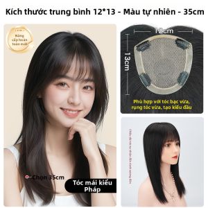 MEIHE | Mái Tóc Thật Toàn Phần Thoáng Khí Không Lộ