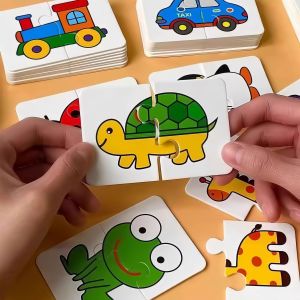 Tear-Resistant Early Education Picture Matching Cards Toy