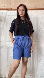 CELANA PENDEK KNIT HORNET WANITA/CELANA PENDEk WANITA SEHARI-HARI