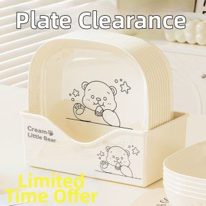 Creative Thick Plastic Table Waste Dish With Base