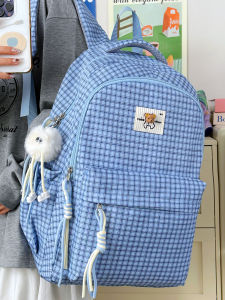 SALUTATION | Plaid Unique Design High Appearance Backpack For Middle And High School Students