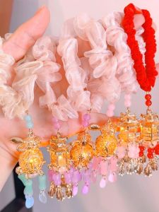 Phụ Kiện Tóc Đèn Lấp Lánh Trung Thu Cho Trẻ Em Phụ Kiện Tóc Tròn Cho Bé Gái Quần Áo Trẻ Em Phong Cách Trung Hoa Phụ Kiện Tóc
