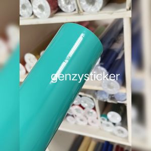 stiker skotlet hijau tosca glossy sticker hijau toska