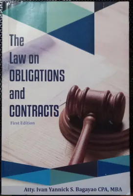 THE LAW ON OBLIGATIONS AND CONTRACTS (FIRST EDITION)
