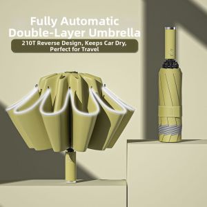 Automatic Open Close UV Protection Reversible Umbrella