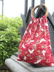 Túi Xách Thủ Công Bằng Vải Cotton Họa Tiết Hoa Lá Cành Tre Túi Xách Cầm Tay Phong Cách Dân Tộc Thời Trang Mùa Hè Cho Phụ Nữ Trung Niên