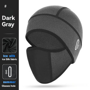 GTUBIKE Sports Helmet Liner Ice Silk Hat Breathable Windproof Sports Balaclava Summer Headwear Motorcross Face Mask Cycling Cap