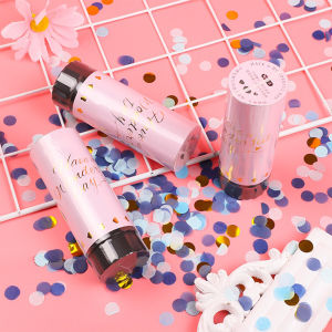 Naukaha【Ready in Stock】 Colored Twisting Wedding Party Poppers/Confetti Party Supplies Hand-held Small Salute