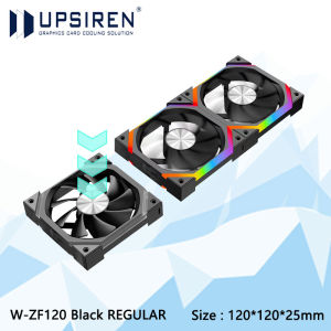UPSIREN W-ZF120 Wireless Splicing Chassis Cooler Fan 3-in-1 ARGB 120x120x25mm CPU Cooling Fan PWM/ARGB Motherboard Sync