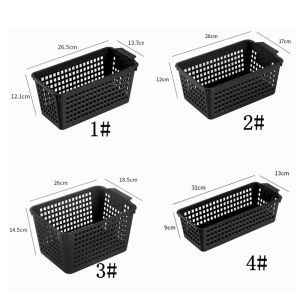 ช่องเก็บเอกสาร A4 ขนาดหลายขนาดสีดำ ช่องเก็บของสำหรับโต๊ะทำงาน ช่องเก็บของสำหรับจัดระเบียบของใช้ในบ้าน กล่องเก็บของ