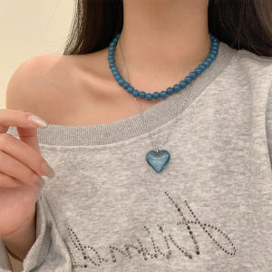 Dây Chuyền Hạt Pha Lê Hình Trái Tim Ba Chiều Cho Nữ Thời Trang Cao Cấp Dài Nhiều Lớp Dây Chuyền Len Mới 2024 Dây Chuyền Hình Trái Tim