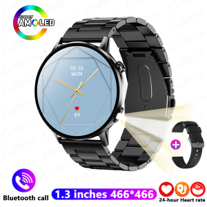 2026 New 1.32-inch AMOLED Smart Watch Ultra-thin Women Watch Heart Rate Health Bluetooth Call Waterproof Smartwatch