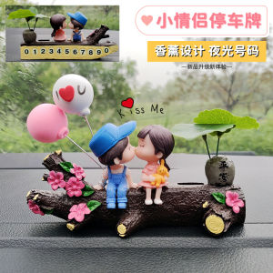 Đồ Trang Trí Xe Hơi Sáng Tạo Dành Cho Cặp Đôi Nữ Dễ Thương Biển Số Xe Di Động Trong Nội Thất Ô Tô Hình Hoạt Hình Số Điện Thoại Di Động