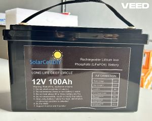 แบตเตอรี่ลิเธียม Lithium LiFePO4 12V 100Ah แบตLiFO4 สำหรับ ระบบโซล่าเซลล์ มาพร้อม BMS build in