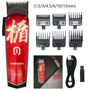 Professional Hair Clipper Madeshow M10+ 0mm Bald Head Trimmer 2200mAh 7000 RPM Barber Finishing Hair Clipper for Man