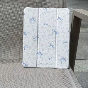 เคสไอแพด โบว์ริบบิ้น ริบบิ้น Air6 11 Gen10 Pro11 2024 Air5/4 Gen9/8/7 Gen11 Air7 11 mini7 ดอกไม้ เคสipad Pro11 22/21/20