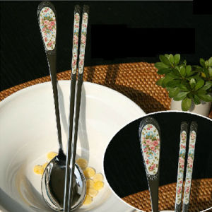 SMF Brand English Rose Premium Stainless Steel Chopsticks Spoon Classic/Korean Style Two Types Dining Utensils Cutlery Set