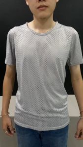 เสื้อยืดวิ่งคอกลม มีรูระบายรอบตัว คลายร้อน ระบายอากาศได้ดีเยี่ยม 03-H