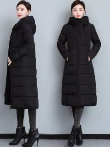 Anti-Season Clearance Long Korean Style Slim Fit Black Thick Jacket
