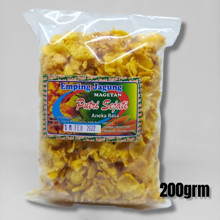 Emping Jagung Original Mateng Emping Jagung Asin Gurih Keripik Jagung