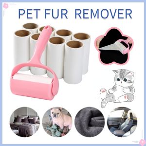 Pet Fur Remover Roller Dog Cat Hair Lint Remover Reusable Sofa Clothing Hair Cleaning Brush