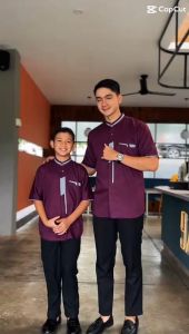 NEW Baju Koko Couple Ayah Dan Anak Lengan Pendek Terbaru Bahan Toyobo Impor Warna Denim