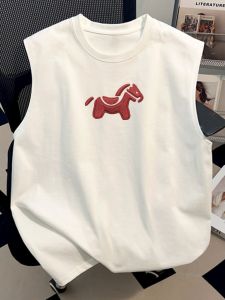 SHUQINGLAI | American Retro Casual Cotton Sleeveless Vest