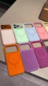 szhaiyu | Luxury Candy Color Magnetic Matte Case For iPhone 17 16 15 Pro Max 17 16 15 Pro Plus For Magsafe Wireless Phone Protect Cover