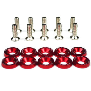 Bộ 10 Ốc Vít Lục Giác M6 EAFC Ốc Tán Chắn Bùn JDM Ốc Vít Lõm Động Cơ Ốc Vít Biển Số Bằng Nhôm Dùng Cho Độ Xe Hơi