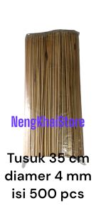 Tusuk sate l tusuk kentang spiral l tusuk seafood 35cm diameter 4 mm isi 500 pcs