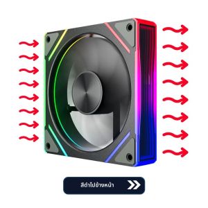 Teucer Infinite Mirror S1 120mm เงียบ PWM argh พัดลม casing PC ศูนย์กลางซีดีเอฟเฟกต์ไฟหน้ากระจกวงกลมระบายอากาศของแชสซี