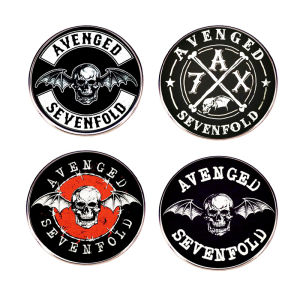 ยอดนิยม Avenged Sevenfold Rock Band เข็มกลัดโลหะฮาร์ดคอร์เพลง Pin พัดลมคอลเลกชัน Badge อุปกรณ์เสริมเครื่องประดับขายส่ง