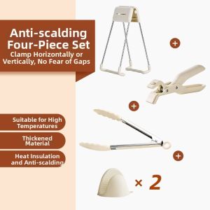 Heat-Resistant Bowl and Plate Clip