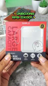 RIPPLE POWERBANK PORTABLE 10000mAh DIGITAL DISPLAY 4 CABLES MULTIPLE DEVICE FAST CHARGING