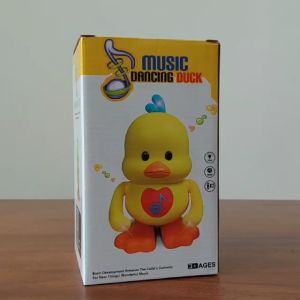 Mainan Edukasi Keceriaan Anak Bebek Dancing Duck Bergerak Bersuara LED
