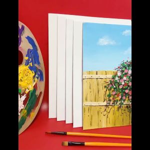 Canvas Board Painting: Plain Cotton Panels for Acrylic Paint & Watercolors