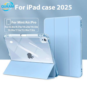 New 2025 Acrylic Protective Case For iPad Air 11 Case iPad 10th Gen 11th 9th Cover Gen Pro11 4 5 10.9in 12.9 Pencil Holder Case