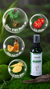 Xịt Mọc Tóc Và Giảm Rụng VISANTE Từ Sâm Việt Nam 100ml