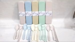 Souvenir Pernikahan Sendok Garpu Sumpit + Wadah Kotak Harga Untuk 1 PCS