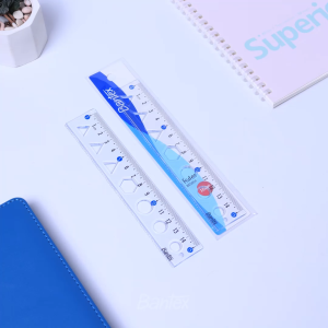 Bantex Penggaris 15 cm / Ruler PVC Fleksibel Elastis BE5004