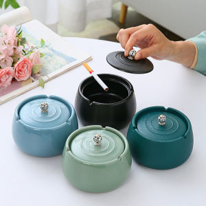Creative Ceramic Ashtray for Living Room And Office Use Luxury Minimalist Retro Logo Design Ideal as Fashionable Gifts